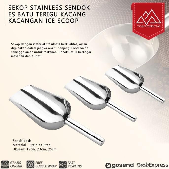 

Terlaris Promo Terlaris Sekop Es Batu Stainless Sendok Es Tepung Beras Gula Kacang Ice Scoop New