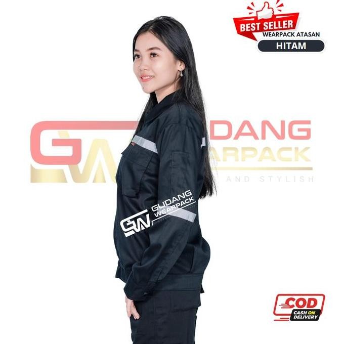 Wearpack Atasan Lengan Panjang Warna Hitam Polos New Stok