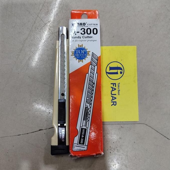 

&<&<&<&] Pisau cutter A-300 Kenko Handy cutter A 300 tajam kuat kokoh knife potong kertas plastik kardus kulit karet prakarya sekolah kerajinan tangan