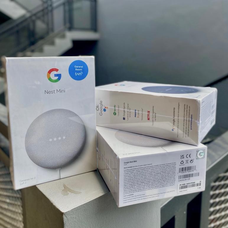 NAMPOL SPEAKER GOOGLE NEST MINI GEN 2 GARANSI RESMI TAM 1 TAHUN
