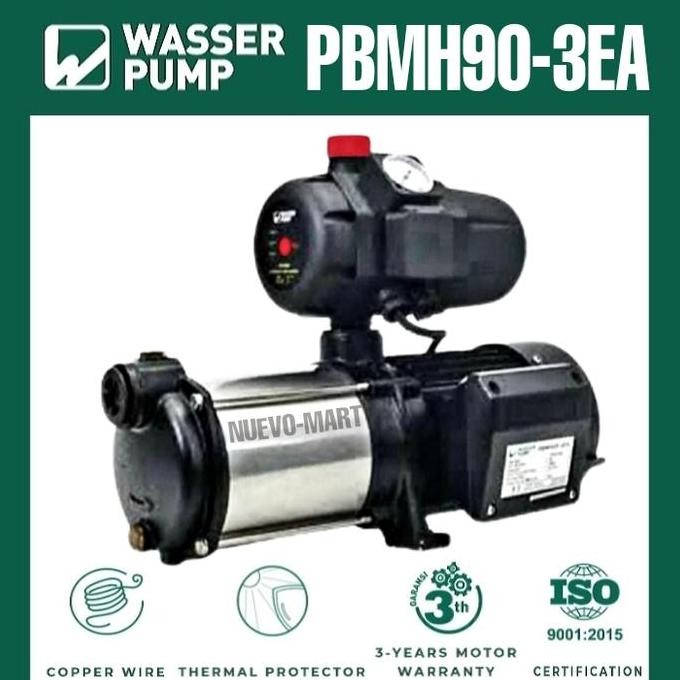 TERBARU - WASSER Pompa Dorong Multistage PBMH 90 3EA / Pompa Booster PBMH90-3EA