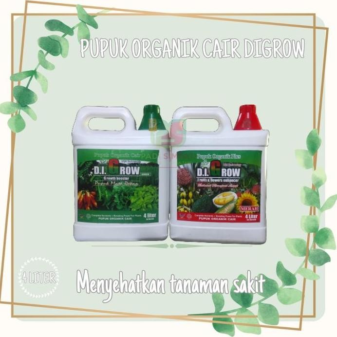 

Terlaris Pupuk Organik Digrow / Pupuk Cair Organik Digrow 4 Liter