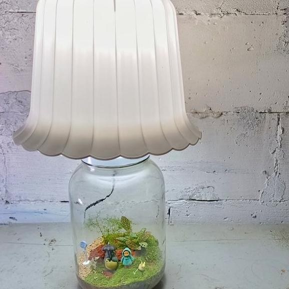 Terra Lamp Ghibli Mocape Terrarium Lampu Meja