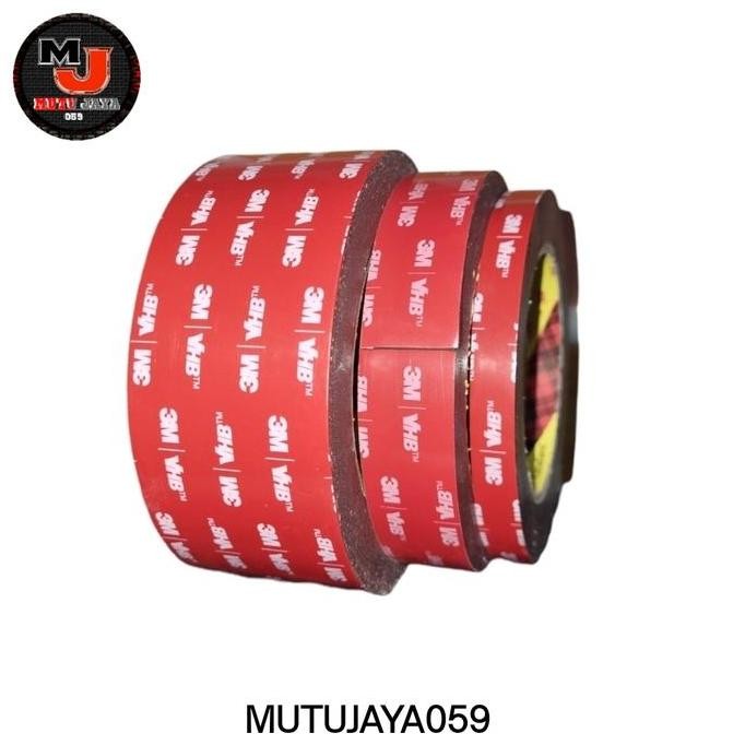 

TERMURAH - Double Tape 3 M VHB Otomotif & Bangunan Perekat Liner Merah Kuat Original
