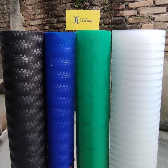 '+'+'+'+] Plastik PVC penutup tutup pagar pintu tebal bidang 1 meter corak