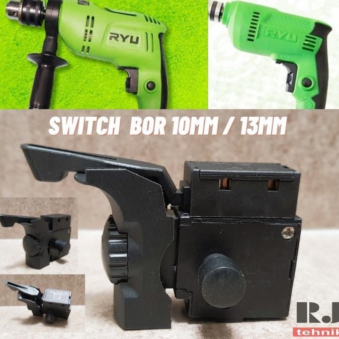 Promo Switch Saklar Skakel Mesin Bor 10mm / 13mm Ryu Bolak Balik COD