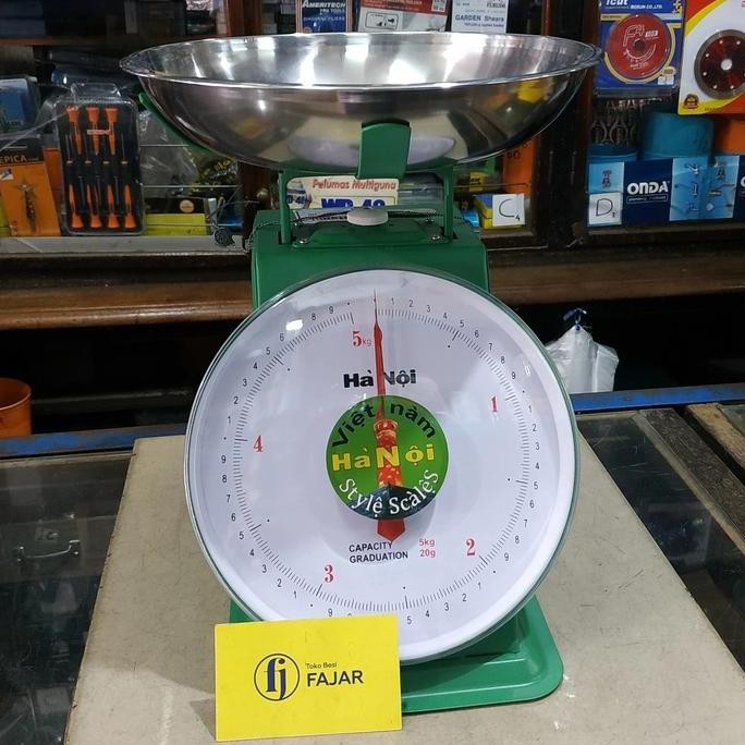 +++++] Timbangan duduk Vietnam 5 kg / Timbangan jarum model piring 5 kg