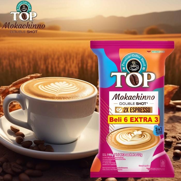 

Top Coffee / Minuman Serbuk Kopi Instan / Minuman Kopi Rasa Mokachino / 198Gr