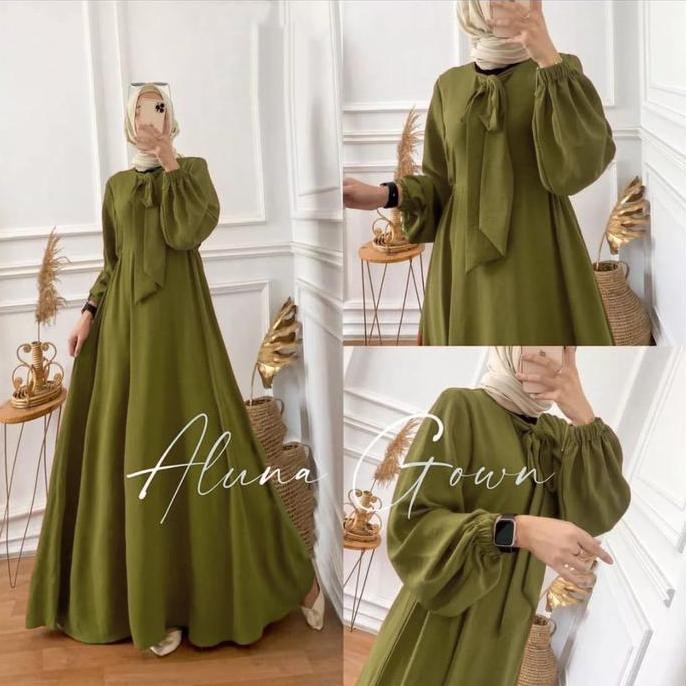 Gamis Aluna Gown Dress Wanita