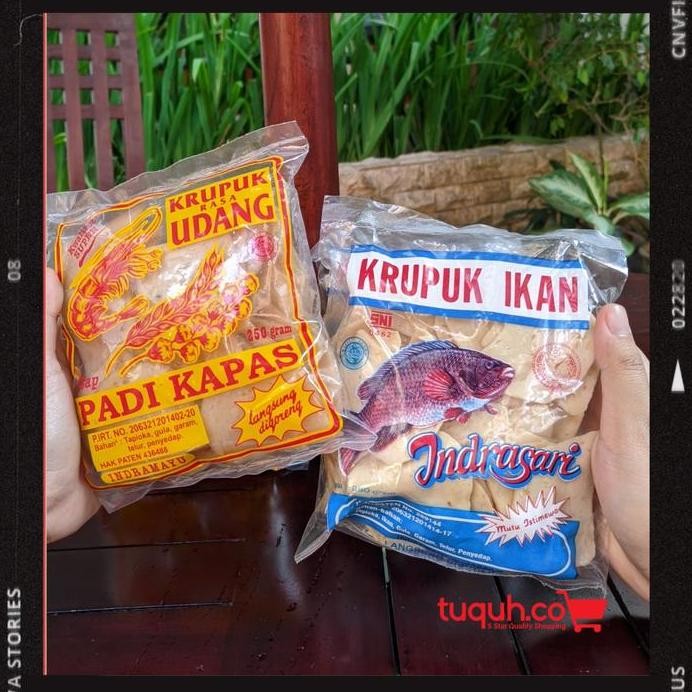 

Terlaris Kerupuk Udang Cap Padi Kapas Asli Indramayu Krupuk Ikan Indrasari