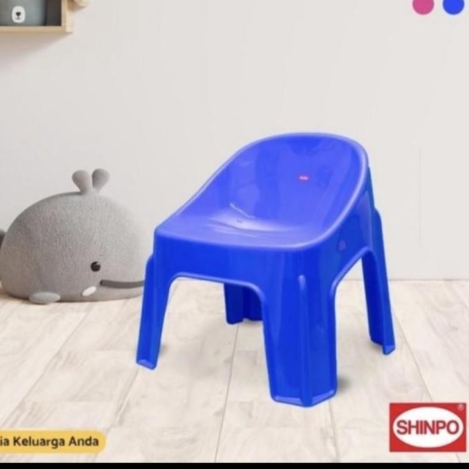 ] Bangku Jongkok Jumbo Besar Anak Dewasa Plastik Awet Kuat Tebal Premium Shinpo Kursi Jongkok Sandar