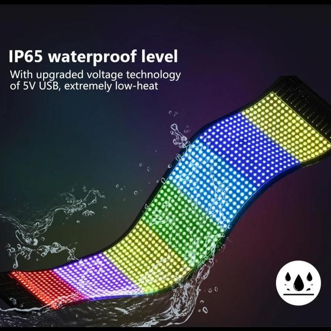 New Lampu LED Matrix Panel RGB Led Running Text Super Tipis LED 2121 | LED SCREEN Programmable Flexi