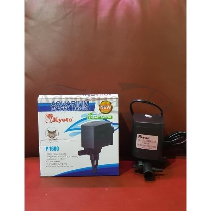 Produk Baru KYOTO P-1600 AQUARIUM POWER HEADS POMPA AIR CELUP FILTER AQUARIUM