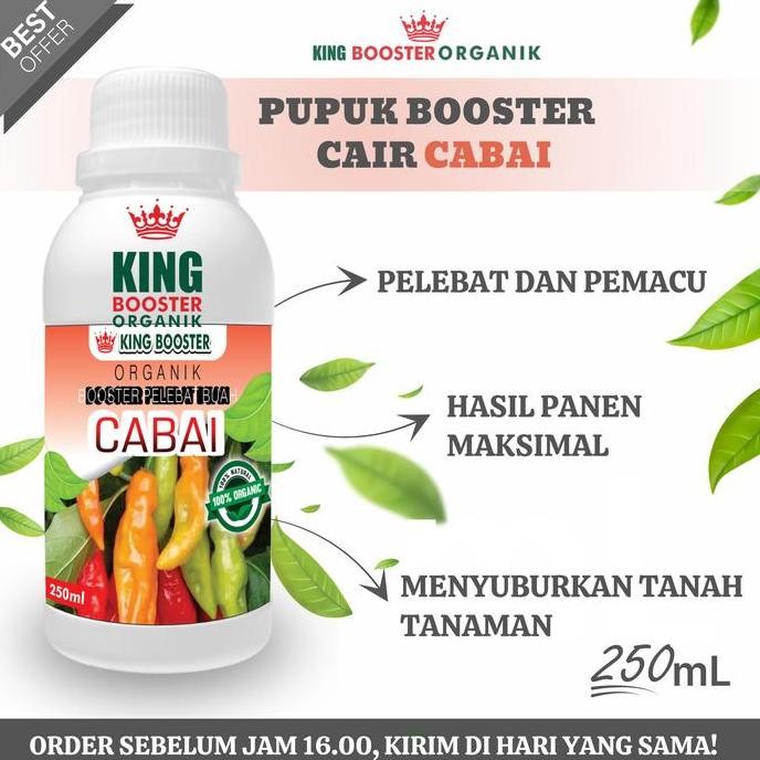 

Terlaris Pupuk Organik Cair Cabai 250Ml, Booster Cabai, Melebatkan Dan Memaksimalkan Hasil Panen , Lebih Banyak Kalium Tanaman
