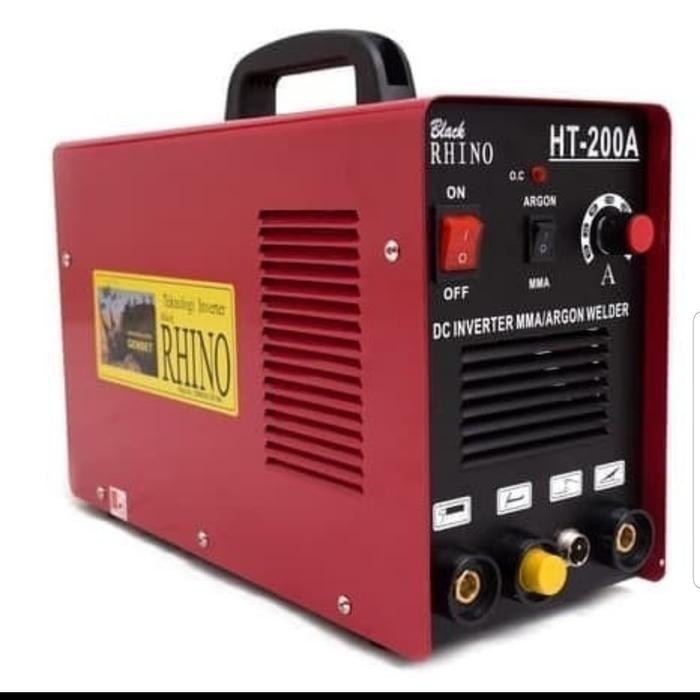 Mesin Las Argon Rhino Ht 200/Travo Las Tig 200A Rhino Merah Original Dan Terpercaya