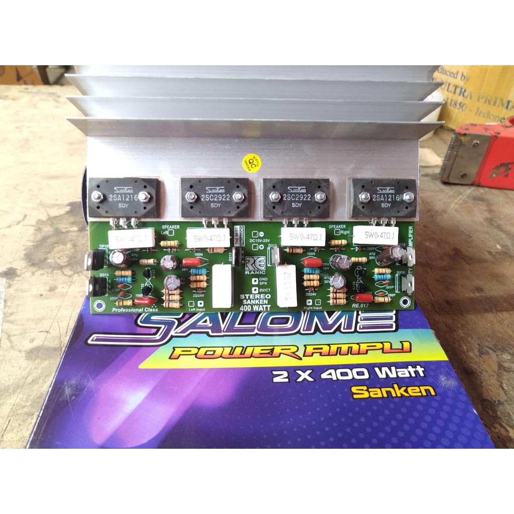 Kit Power Amplifier Stereo 2 x 400 Watt Sanken ( Salome )