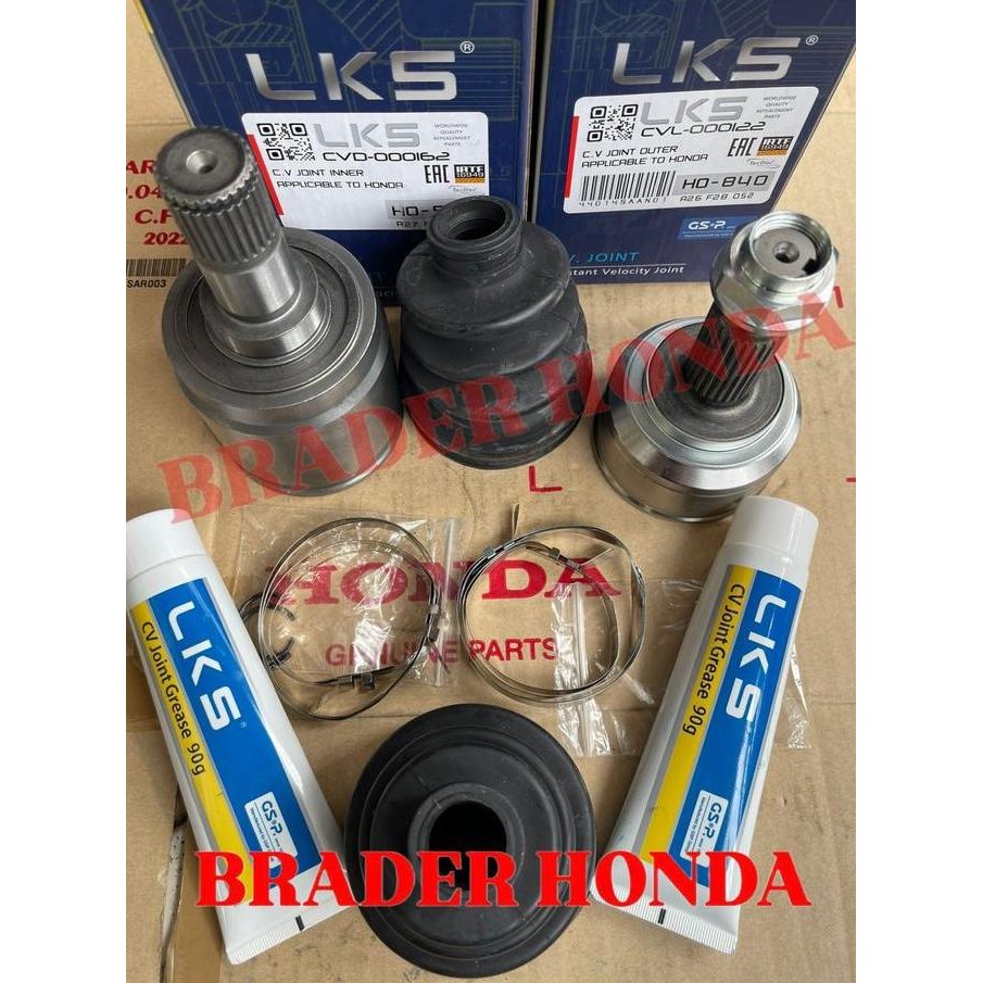New CV JOINT AS RODA LUAR DALAM DRIVESHAFT CRV GEN 2 RD4 RD5 2006 2007 HONDA TDK LKS TRAVINDO 44014-