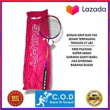 BEST SELLER  RAKET BULUTANGKIS DEWASA LINING CARBON IMPORT - RAKET BADMINTON IMPORT LI-NING MURAH SU