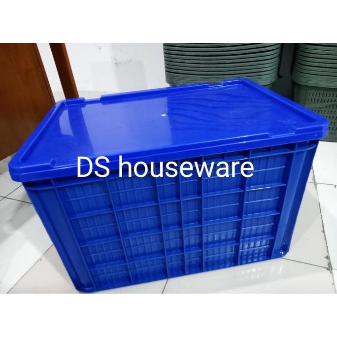 Terlaris Container Box Industri Rabbit 2088 Tutup Keranjang Buah / Box Ikan Krat Plastik Ready Stok