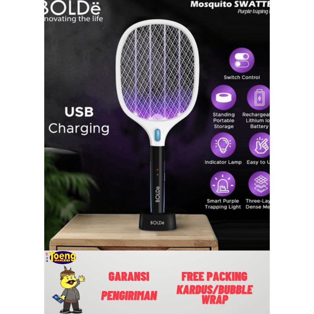 SUPER SWATTER LIGHT PURPLE BOLDE / RAKET NYAMUK BOLDE