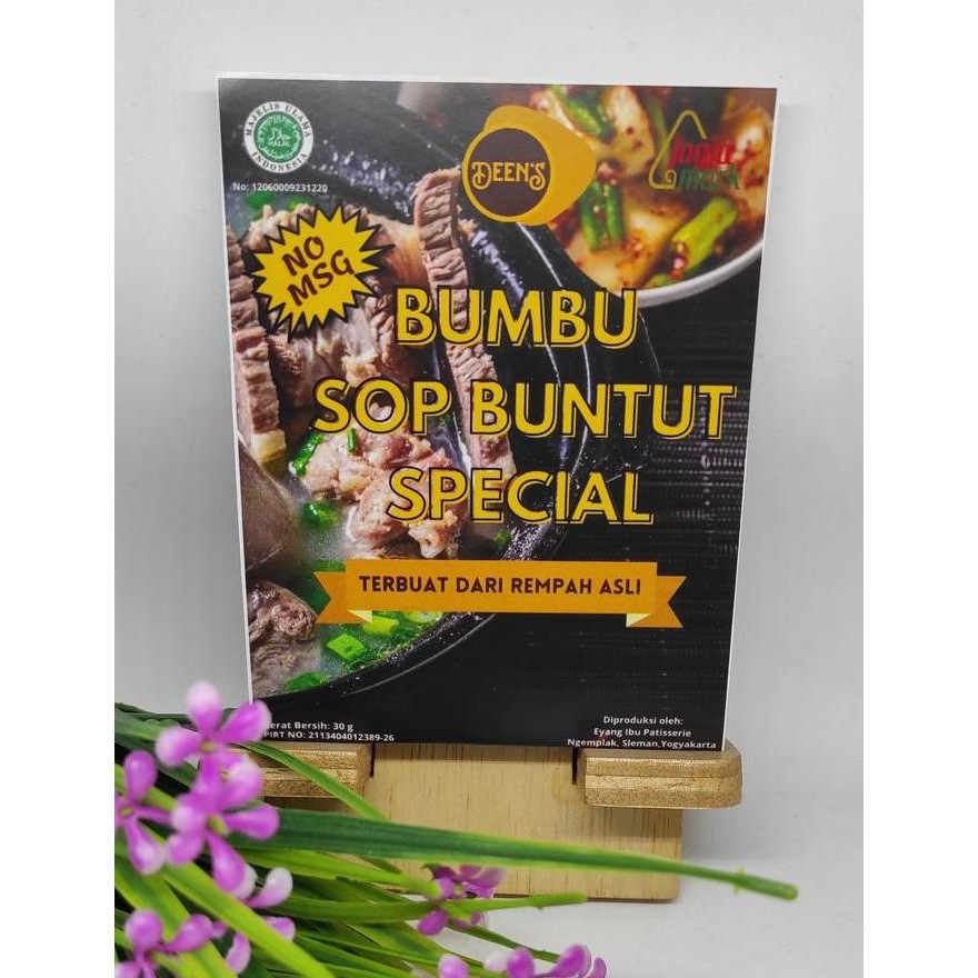 

populer] Bumbu Sop Buntut DEEN'S 30 gr - Tanpa MSG