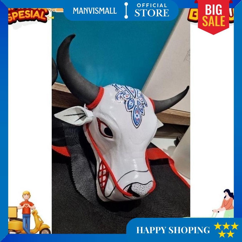 Siap Kirim Mainan Bantengan Mberot Putih /Mainan Anak Anak Bantengan Bantengan Mberot Krs