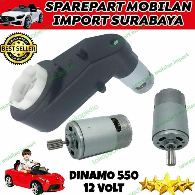 Terjangkau Dinamo 550 12 Volt Mobilan Aki Anak Jeep Yukita Pmb Pliko Auto Wheeler