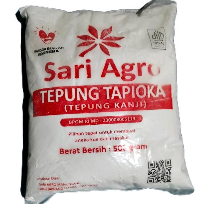 

Terlaris Tepung Tapioka Tepung Kanji Sari Agro Kemasan 500Gr