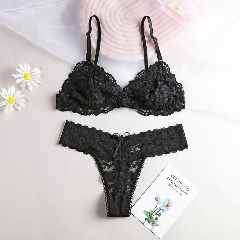 NEW!!! NEW!!! Emily Set Pakaian Dalam Setelan Wanita Bra Bh Cd Cewe Seserahan Malam Pertama Hot Seks