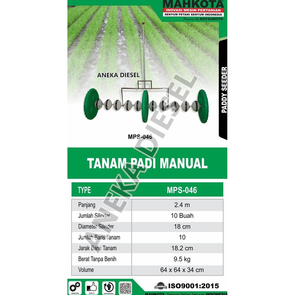 

Terlaris Alat Tanam Padi Manual Mps 046 Alat Tanam Padi Tabela Mps 046 Mahkota