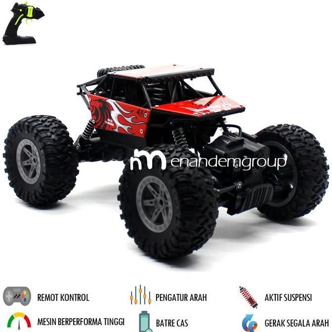 Terjangkau Mainan Mobil Remot Kontrol Rc Offroad Climbing Rock Crawler 1:16 Besar
