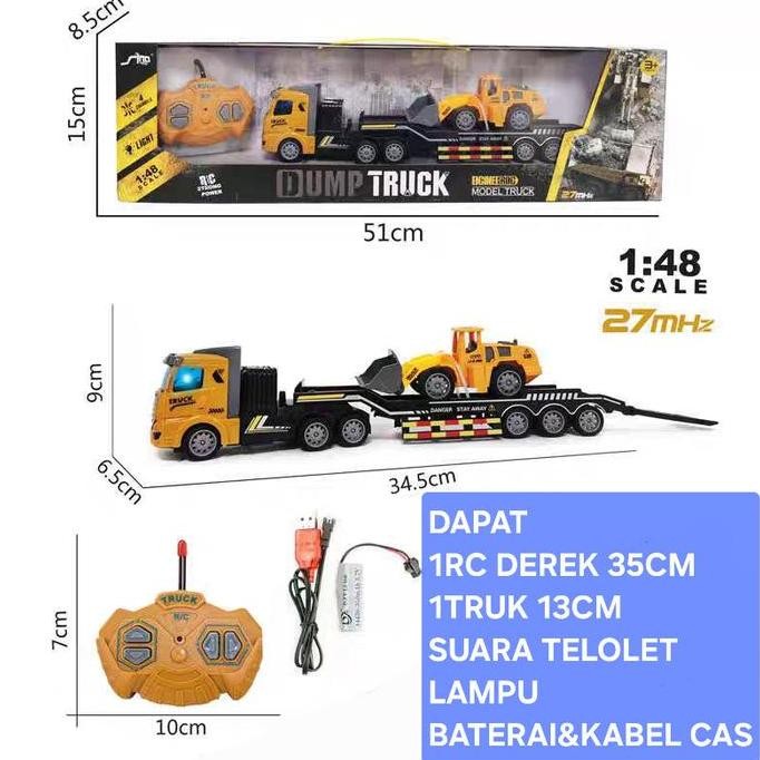 Miliki Mainan Rc Mobil Derek Remote Control Truk Derek