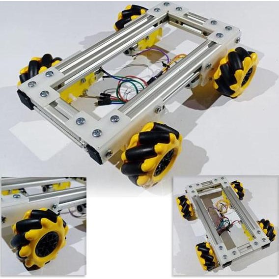 Spesial Metal Frame Mecanum Wheel 4Wd Chassis Kit - Smart Car Rc Robot Base