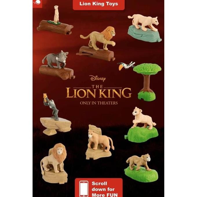 TERBARU - McDonald's Happy Meal The Lion King 2019 USA Edition (all 10 toys)