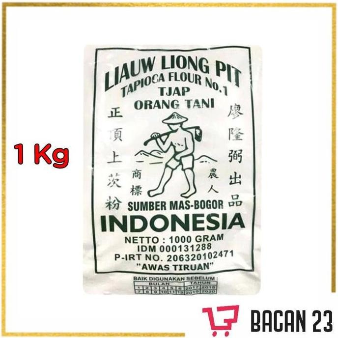 

Terlaris Liauw Liong Pit Tepung Tapioka Tjap Tani (1Kg) / Tepung Kanji / Bacan