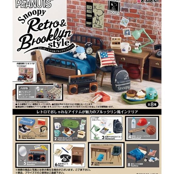 RE-MENT SNOOPY RETRO & BROOKLYN STYLE