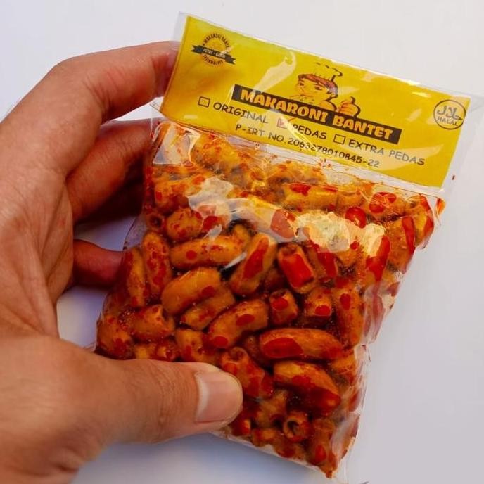 

PAKET LENGKAP 6pcs] Makaroni Bantet Tasikmalaya 60gr Pedas Food