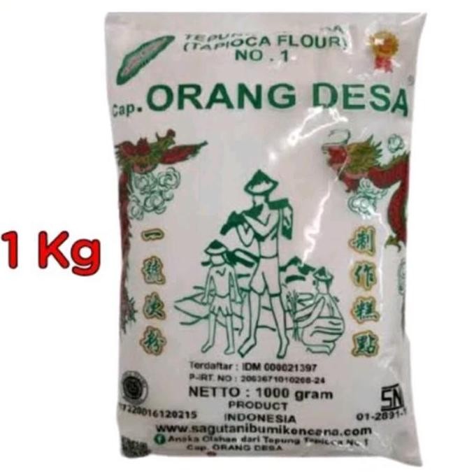 

Terlaris Tepung Kanji/Tepung Tapioka Cap Orang Desa 1Kg