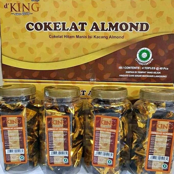 

D'king Cokelat Almond utuh Chocolate Coklat 1 DUS