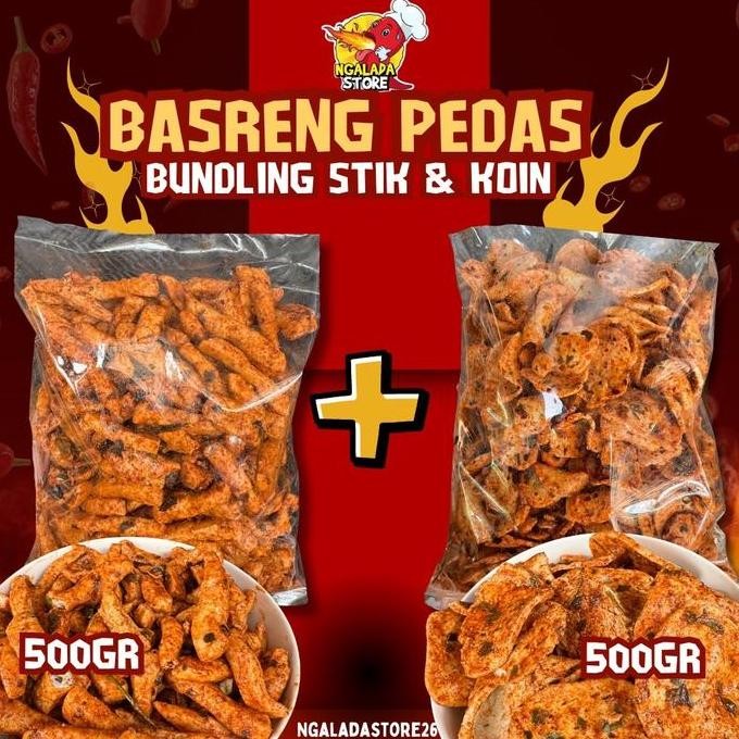 

BUNDLING BASRENG PEDAS KOIN 500GR + STIK PEDAS 500GR