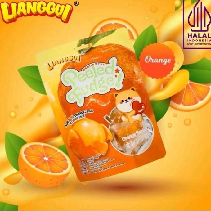 

[PAKET HEMAT 3 BKS] HALAL LIANG GUI Permen buah jelly kupas 108 GR variant rasa buah mangga, jeruk, strawberry Lechy dan jagung BPOM