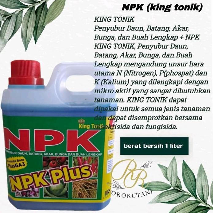 

Terlaris Nutrisi Daun Pupuk Cair Npk King Tonik Menyuburkan Tanaman Kemasan 1Liter