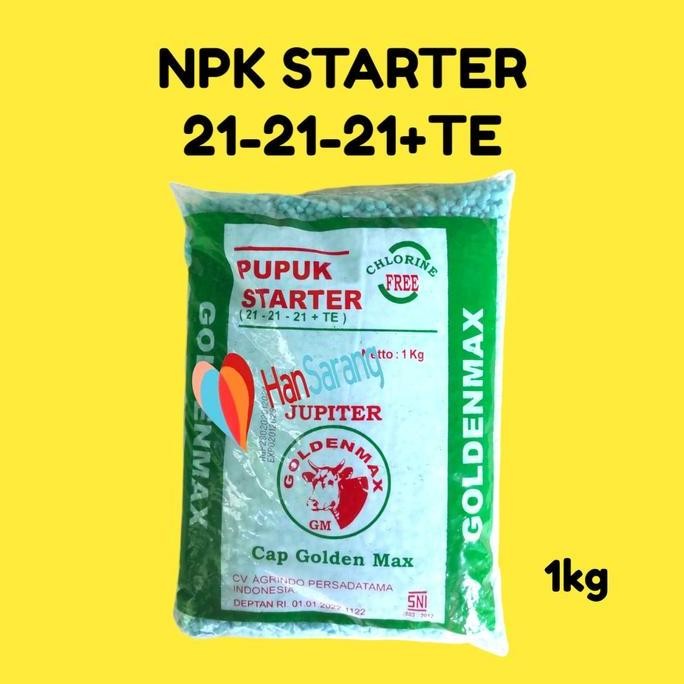 

Terlaris Goldenmax Jupiter Golden Max 21-21-21 + Te Npk Starter 1 Kg