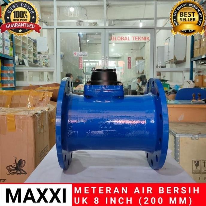 TERMURAH - water flow meter 8" flange PN16 PN 16 8in 8inc 8inch PAM PDAM