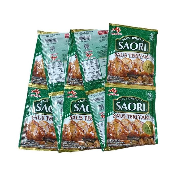 

Saori Renceng Saus Tiram - Teriyaki - Lada Hitam 22 ml isi 10 sachet Manis Masakan Penyedap Sauce Ayam Instan Asin