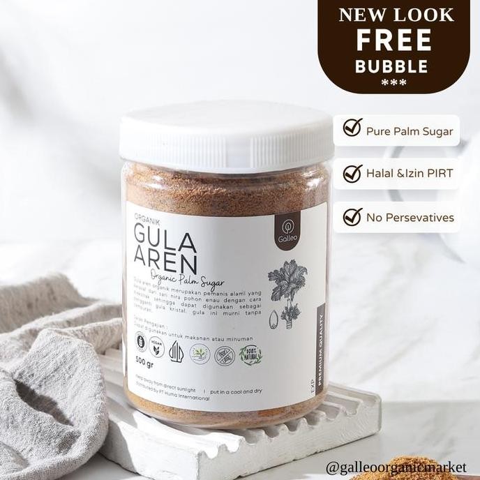 

GULA AREN ORGANIK 1 KG PALM SUGAR GRADE A KUALITAS EXPORT GALLEO