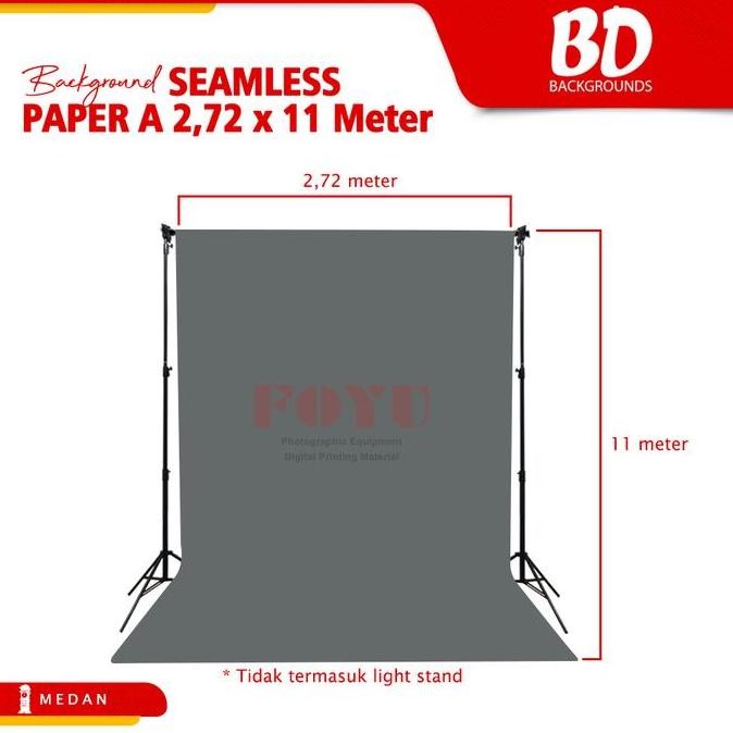 

Background Paper Kertas Polos Seamless Bd Uk. 2.72X11 Mtr - A New Stok