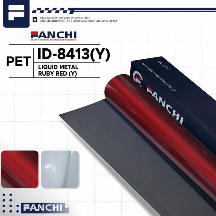 

Promo 50CM Sticker FANCHI ID-8413 Y Liquid Ruby Red PET per 50CM COD