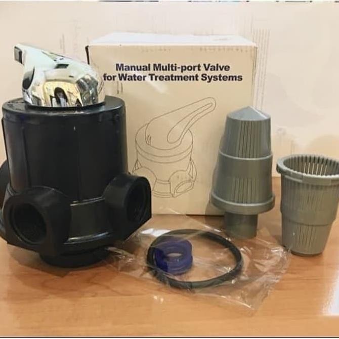 PJ FRP Head Three Way Valve | Kepala Tabung FRP 3Way Valve / Kepala FRP 1054 Head Valve Manual 3 Way