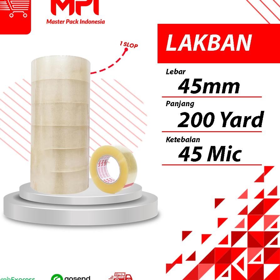 

1 Lop 6 Pc Laban Bening Laban Colat 45Mm 200 Yard Mater Pa Indoneia